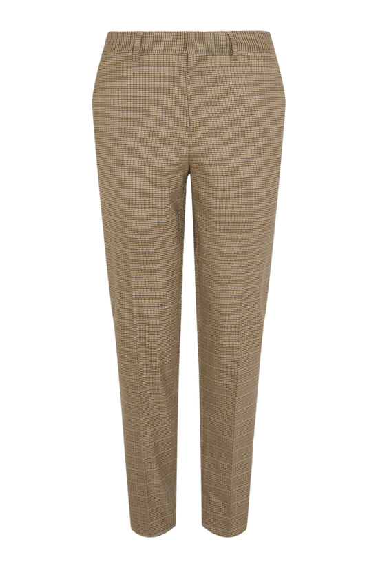Suits | Slim Fit Neutral Puppy Tooth Suit Trousers | Burton