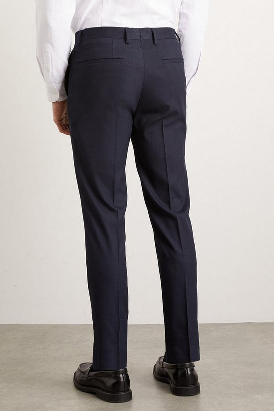 Burton Skinny Fit Navy Fine Stripe Suit Trousers 3