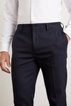 Burton Skinny Fit Navy Fine Stripe Suit Trousers thumbnail 5