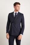 Burton Skinny Fit Db Navy Fine Stripe Suit Jacket thumbnail 2