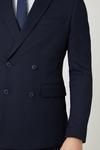 Burton Skinny Fit Db Navy Fine Stripe Suit Jacket thumbnail 4