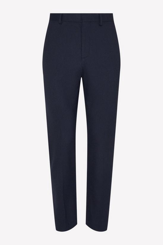 Burton Slim Fit Navy Fine Stripe Trousers 5