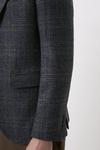 Burton Slim Fit Grey Neutral Over Check Blazer thumbnail 5