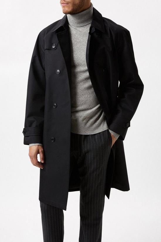 Burton Twill Double Breasted Trench Coat 1