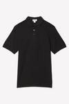 Burton Black Textured Short Sleeve Button Polo Shirt thumbnail 5