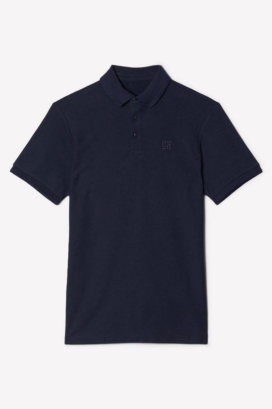 Burton Navy Pique Polo Shirt 5