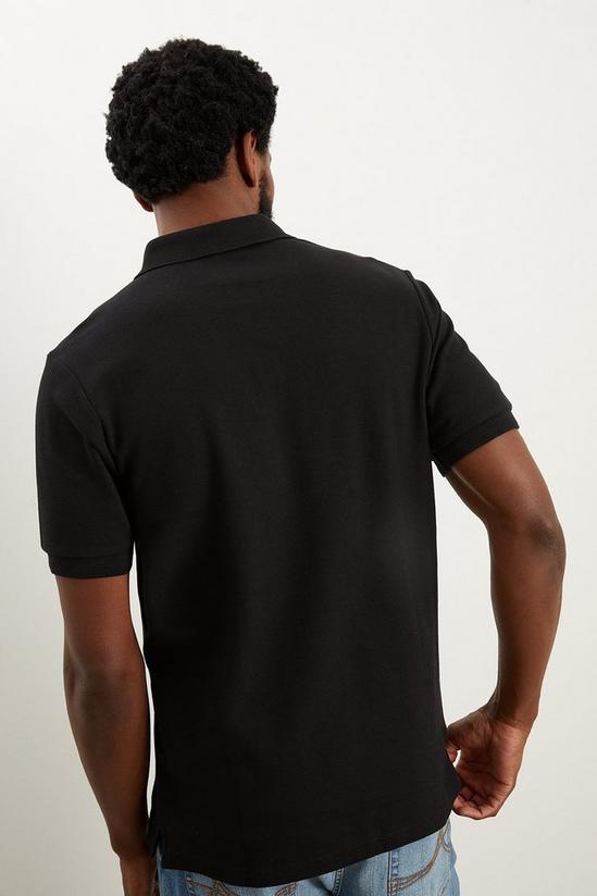 Burton Black Pique Polo Shirt 3