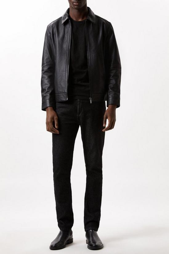Burton Collared Leather Jacket 2