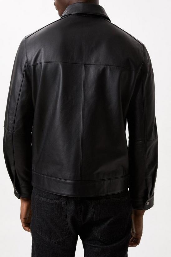 Burton Collared Leather Jacket 3