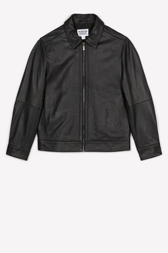Burton Collared Leather Jacket 5