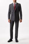 Burton Slim Grey Wool Dogtooth Suit Trousers thumbnail 2