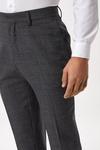 Burton Slim Grey Wool Dogtooth Suit Trousers thumbnail 4