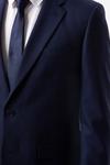Burton Slim Fit Plain Blue Wool Suit Jacket thumbnail 4