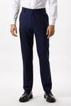 Burton Slim Fit Plain Blue Wool Suit Trousers thumbnail 1