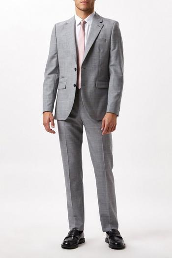Related Product Slim Fit Grey Check British Wool Suit Jacket