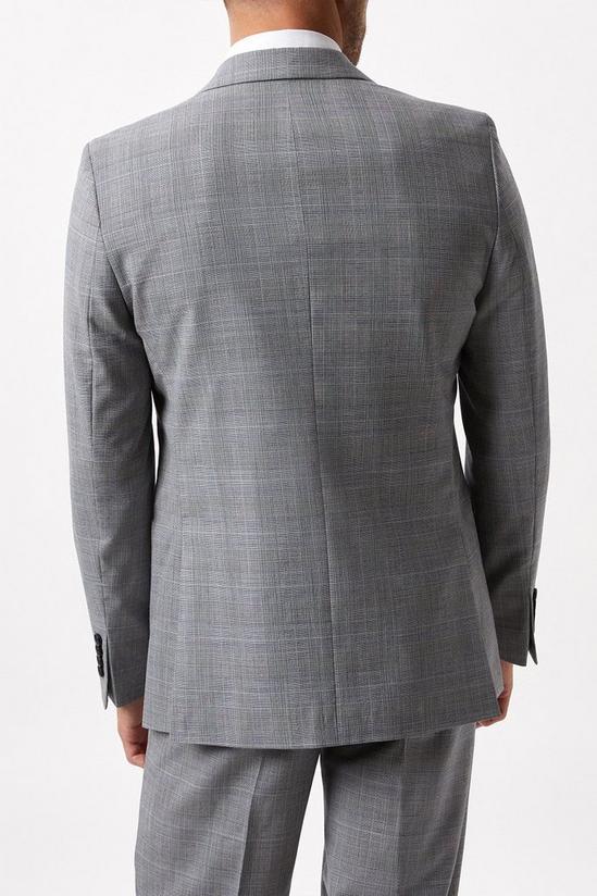 Burton Slim Fit Grey Check British Wool Suit Jacket 3