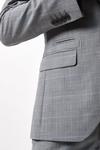 Burton Slim Fit Grey Check British Wool Suit Jacket thumbnail 4