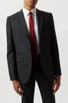 Burton Slim Fit Plain Charcoal Wool Suit Jacket thumbnail 2