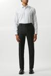 Burton Slim Fit Plain Charcoal Wool Suit Trousers thumbnail 2