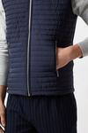 Burton Navy Quilted Funnel Neck Gilet thumbnail 4