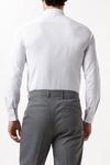 Burton White Long Sleeve Fine Striped Point Collar Shirt thumbnail 3
