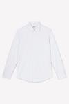 Burton White Long Sleeve Fine Striped Point Collar Shirt thumbnail 5