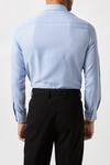 Burton Blue Slim Fit Long Sleeve Puppytooth Shirt thumbnail 3