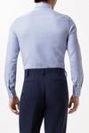 Burton Blue Slim Fit Long Sleeve Checked Collar Shirt thumbnail 3