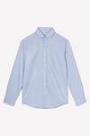 Burton Blue Slim Fit Long Sleeve Checked Collar Shirt thumbnail 5