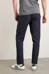 Burton Slim Fit Navy Pinstripe Drawstring Trousers thumbnail 3