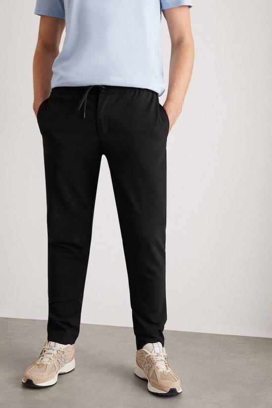 Burton Slim Fit Black Drawstring Trousers 2