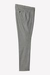 Burton Slim Fit Grey Herringbone Smart Trousers thumbnail 5