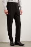 Burton Slim Fit Black Pocket Detail Smart Trousers thumbnail 2