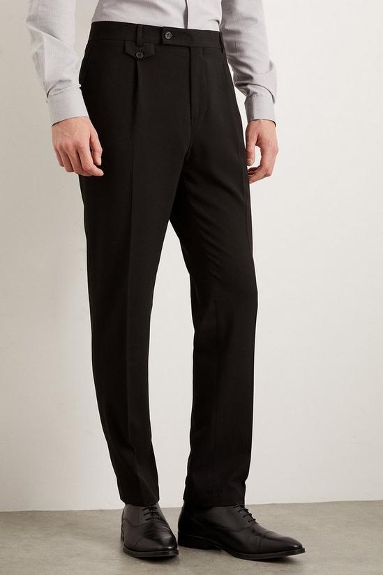 Burton Slim Fit Black Pocket Detail Smart Trousers 2