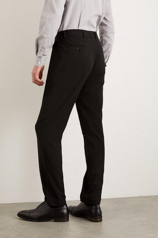 Burton Slim Fit Black Pocket Detail Smart Trousers 3
