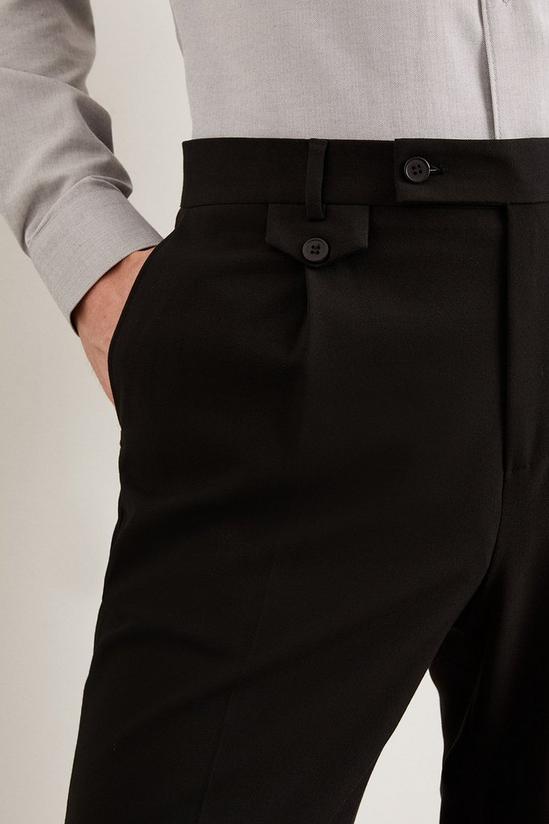 Burton Slim Fit Black Pocket Detail Smart Trousers 4