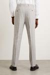 Burton Regular Fit Grey Check Smart Trousers thumbnail 3