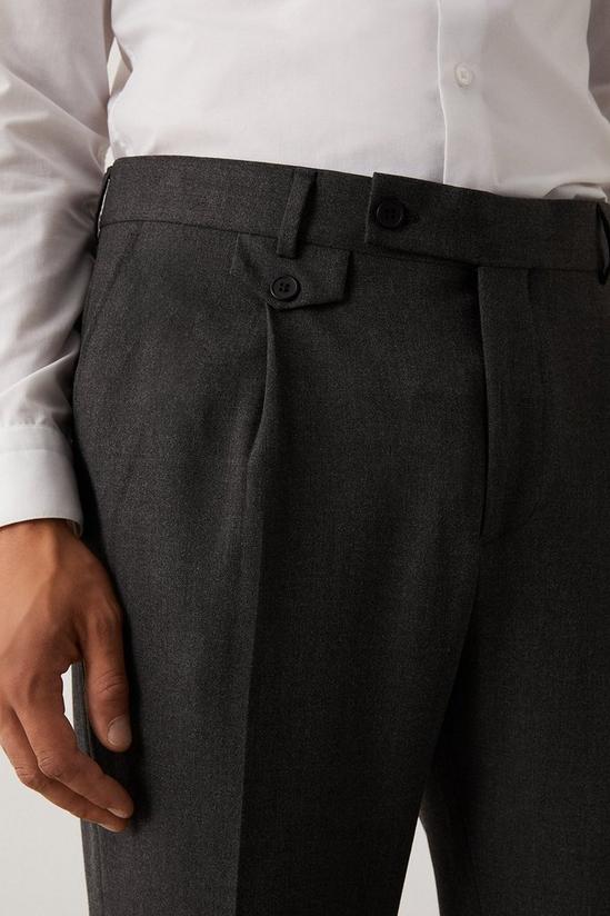 Burton Slim Fit Charcoal Pocket Detail Smart Trousers 4