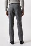 Burton Plus Slim Fit Micro Check Charcoal Trousers thumbnail 3