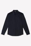 Burton Navy Mercerised Cotton Jersey Long Sleeve Shirt thumbnail 5