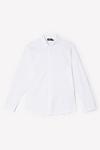 Burton White Mercerised Cotton Jersey Long Sleeve Shirt thumbnail 5