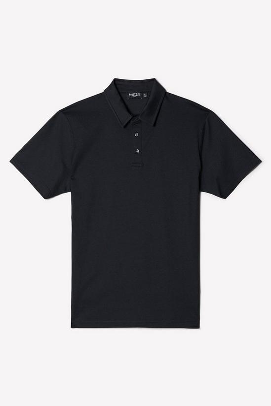 Burton Black Premium Mercerised Cotton Polo Shirt 5