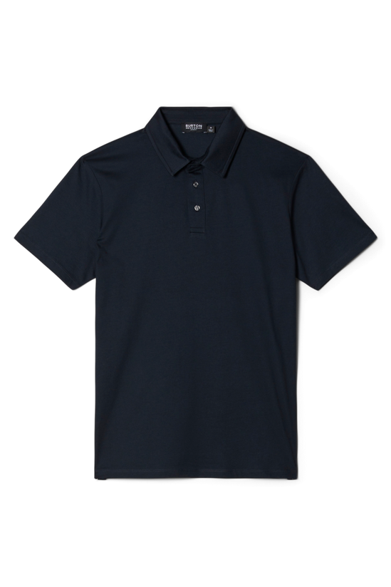 Burton Navy Premium Mercerised Cotton Polo Shirt 5