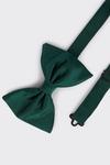 Burton Forest Green Silk Bow Tie thumbnail 3