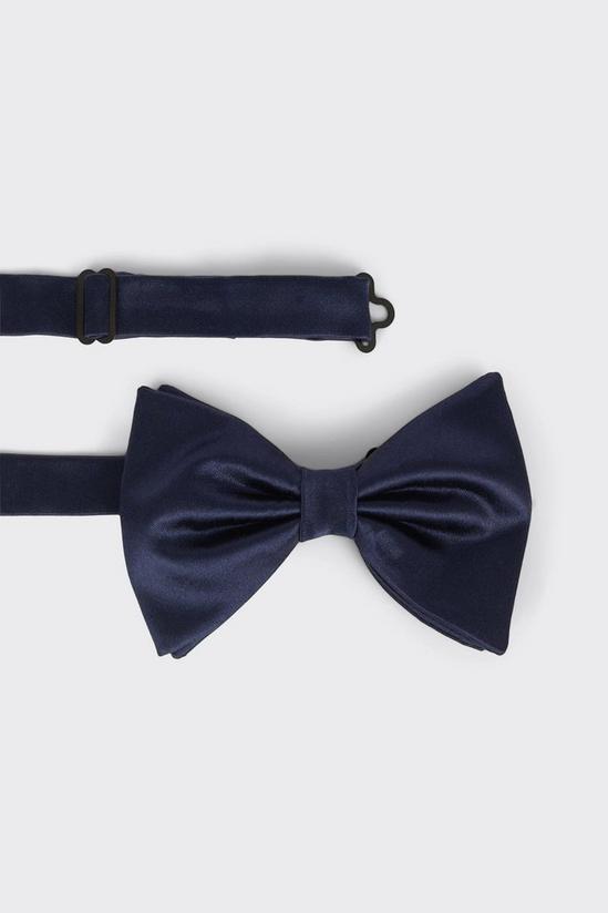 Burton Navy Silk Bow Tie 3