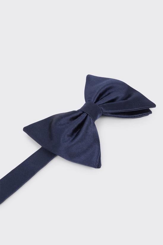 Burton Navy Silk Bow Tie 5