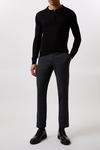 Burton Slim Fit Charcoal Check Smart Trousers thumbnail 1