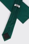 Burton Forest Green Tie And Pocket Square Set thumbnail 2
