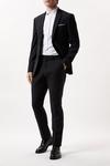 Burton Slim Fit Black Performance Suit Jacket thumbnail 1