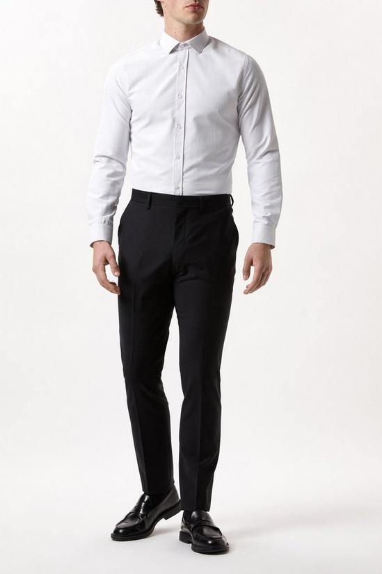 Burton Slim Fit Black Performance Suit Trousers 2